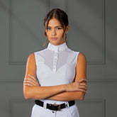 Shires Ladies Aubrion Preston Show Shirt in White